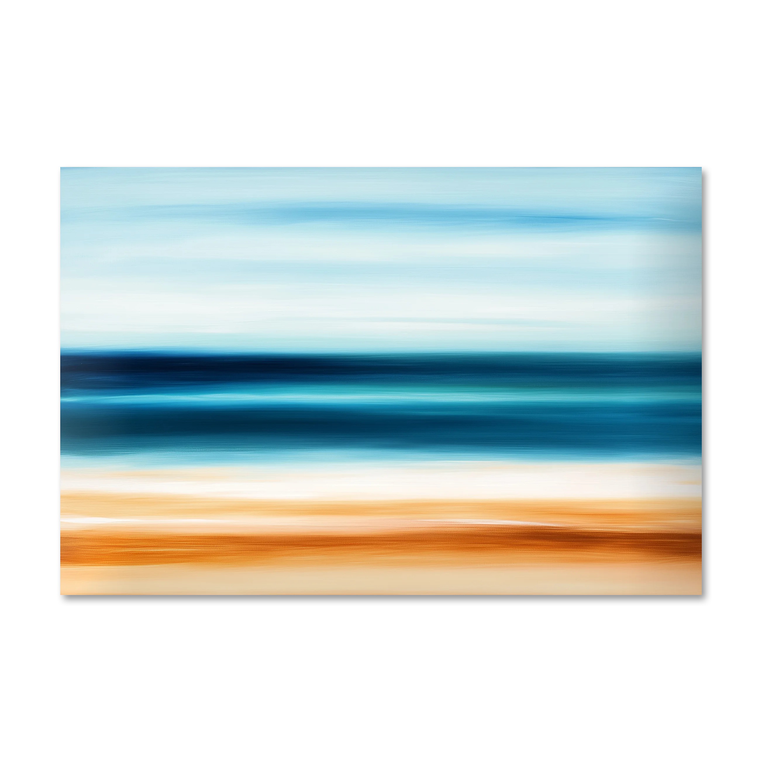 Abstract Costal Landscape 1 — abstract coastal seascape wall art on frameless Alu-Dibond