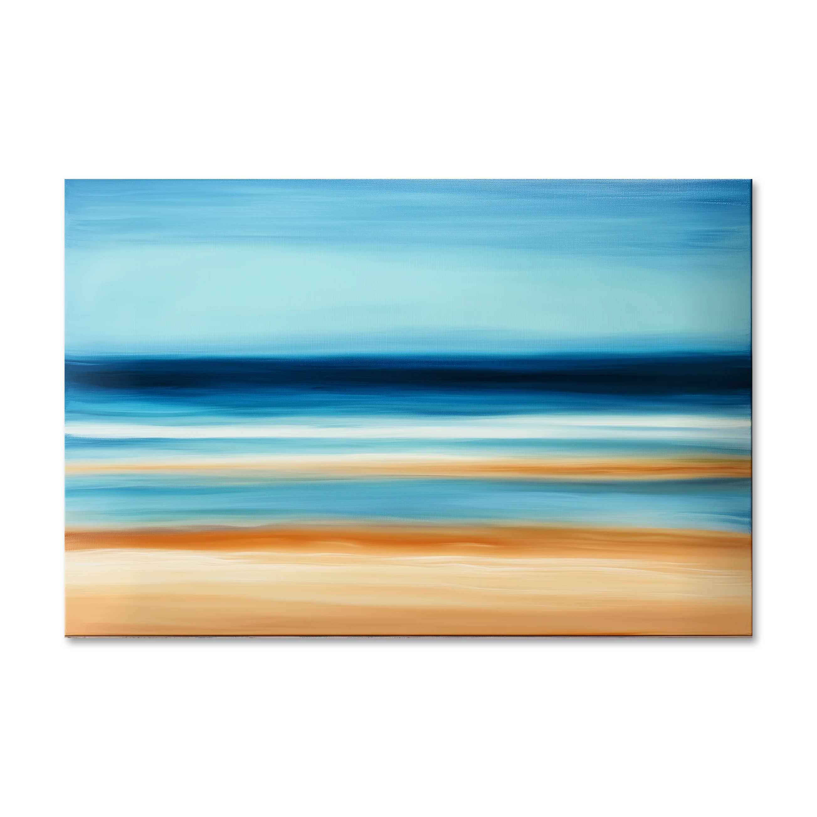 Abstract Costal Landscape 2 — abstract coastal wall art on frameless Alu-Dibond