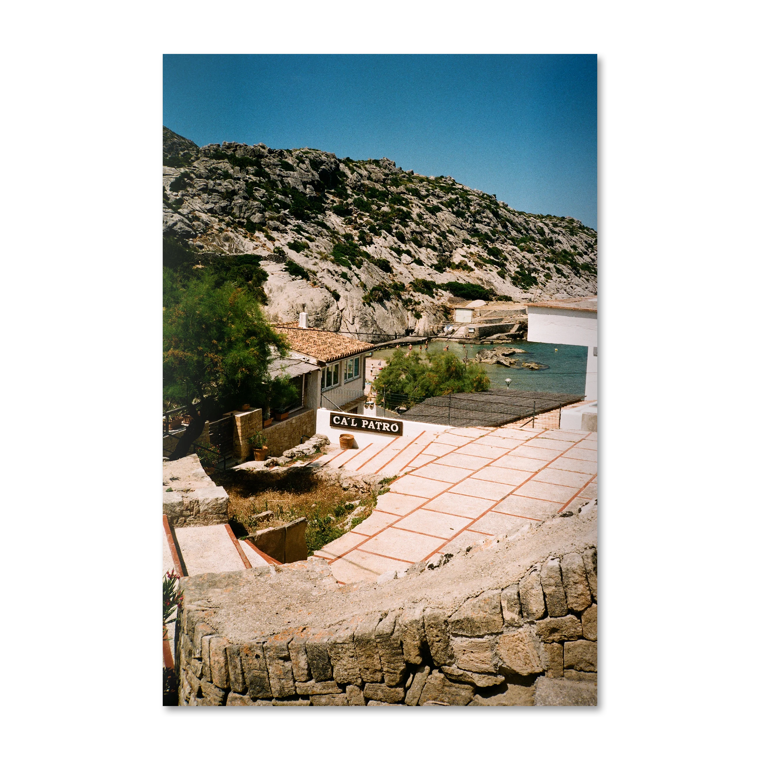 Mediterranean 0 — Silent Coast cove at Cal Patró on Mallorca, frameless Alu-Dibond wall art