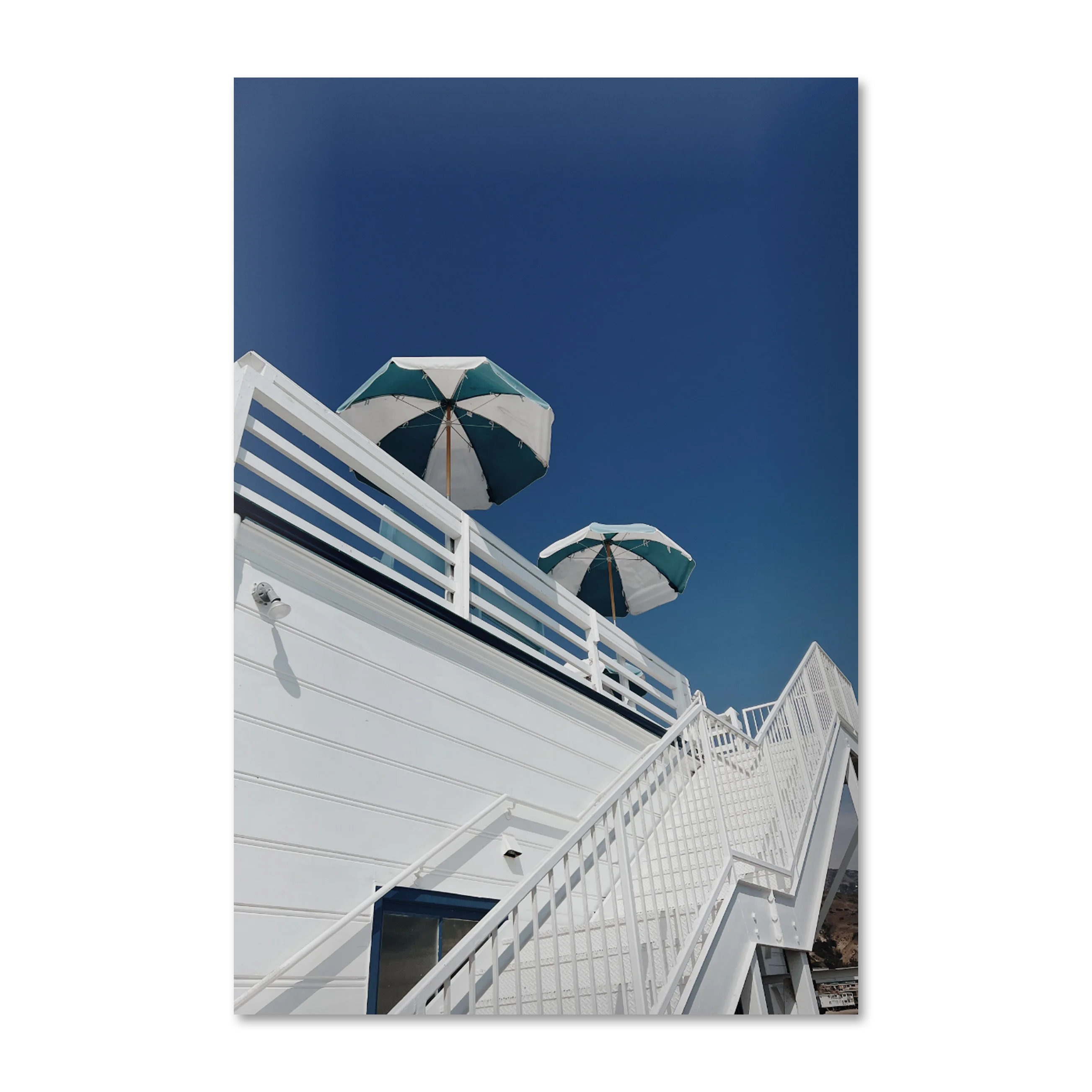 Terrazza by frida — Mediterranean coastal photography wall art on frameless Alu-Dibond