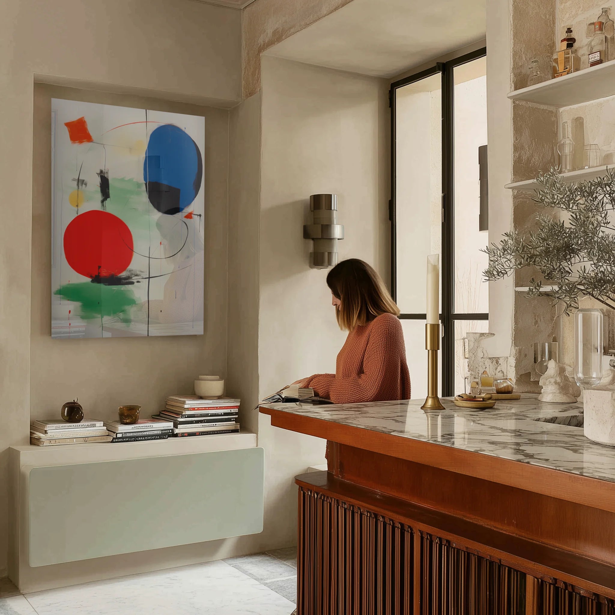 Balloryn 6 — in a marble-counter kitchen with natural light