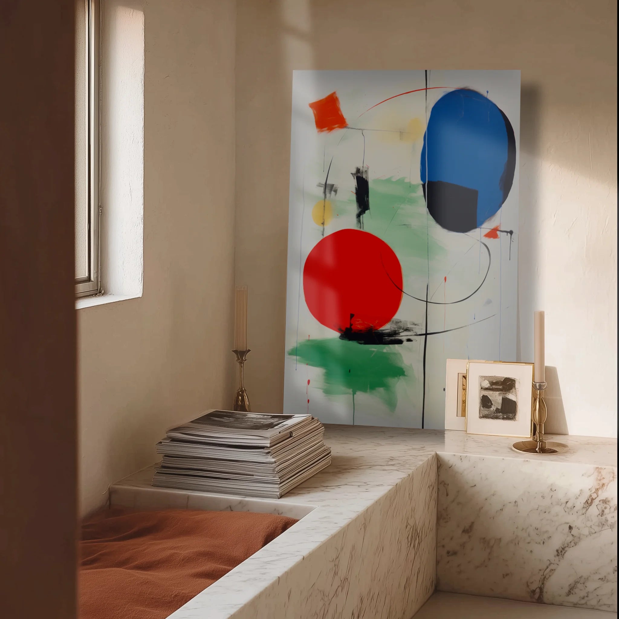 Balloryn 6 — in an art-filled reading corner