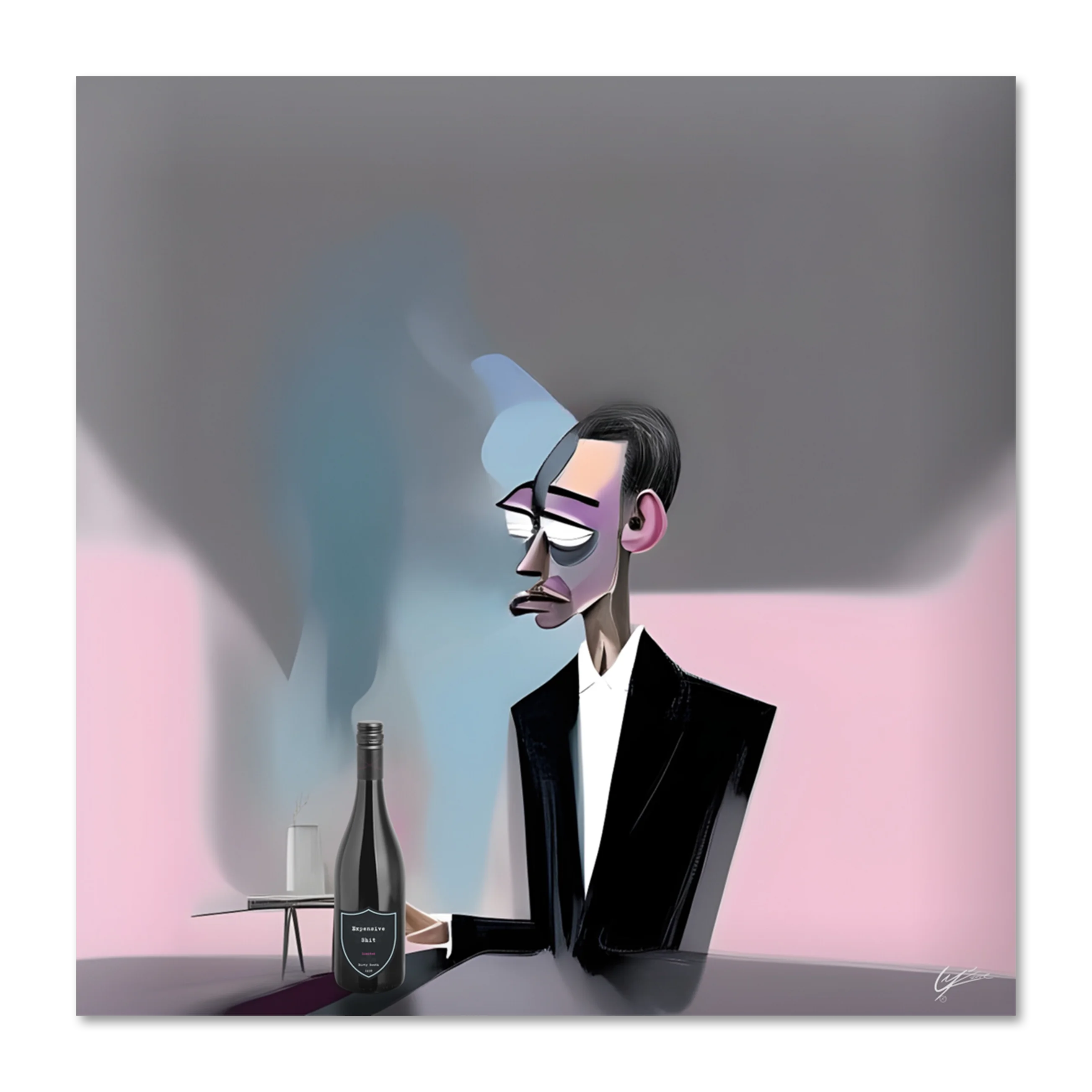 Boring Vine since 1988 1 — artwork pack-shot, pop-art portrait print