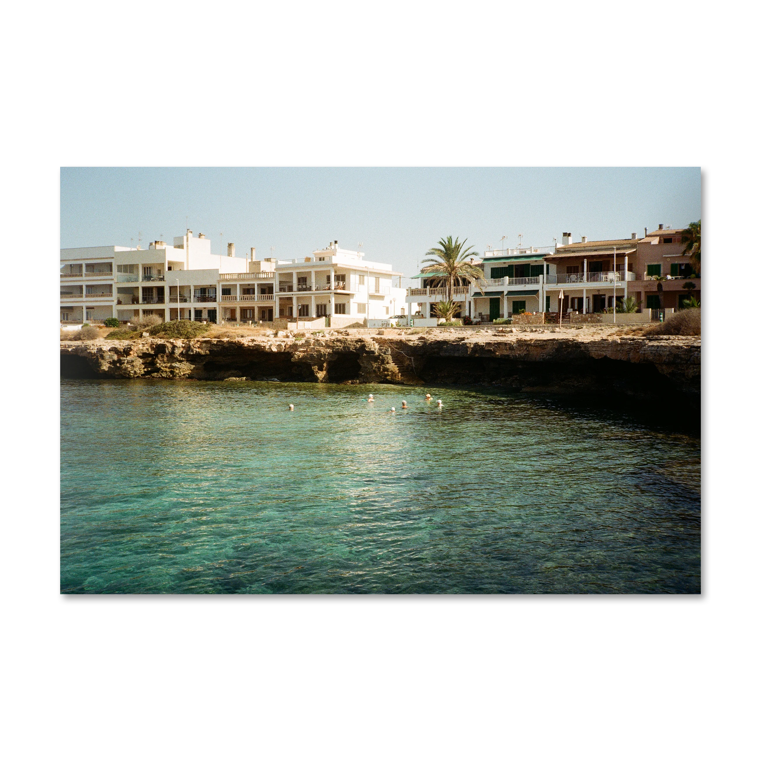 Hotel Mediterraneo by frida — Mallorcan cala wall art on frameless Alu-Dibond