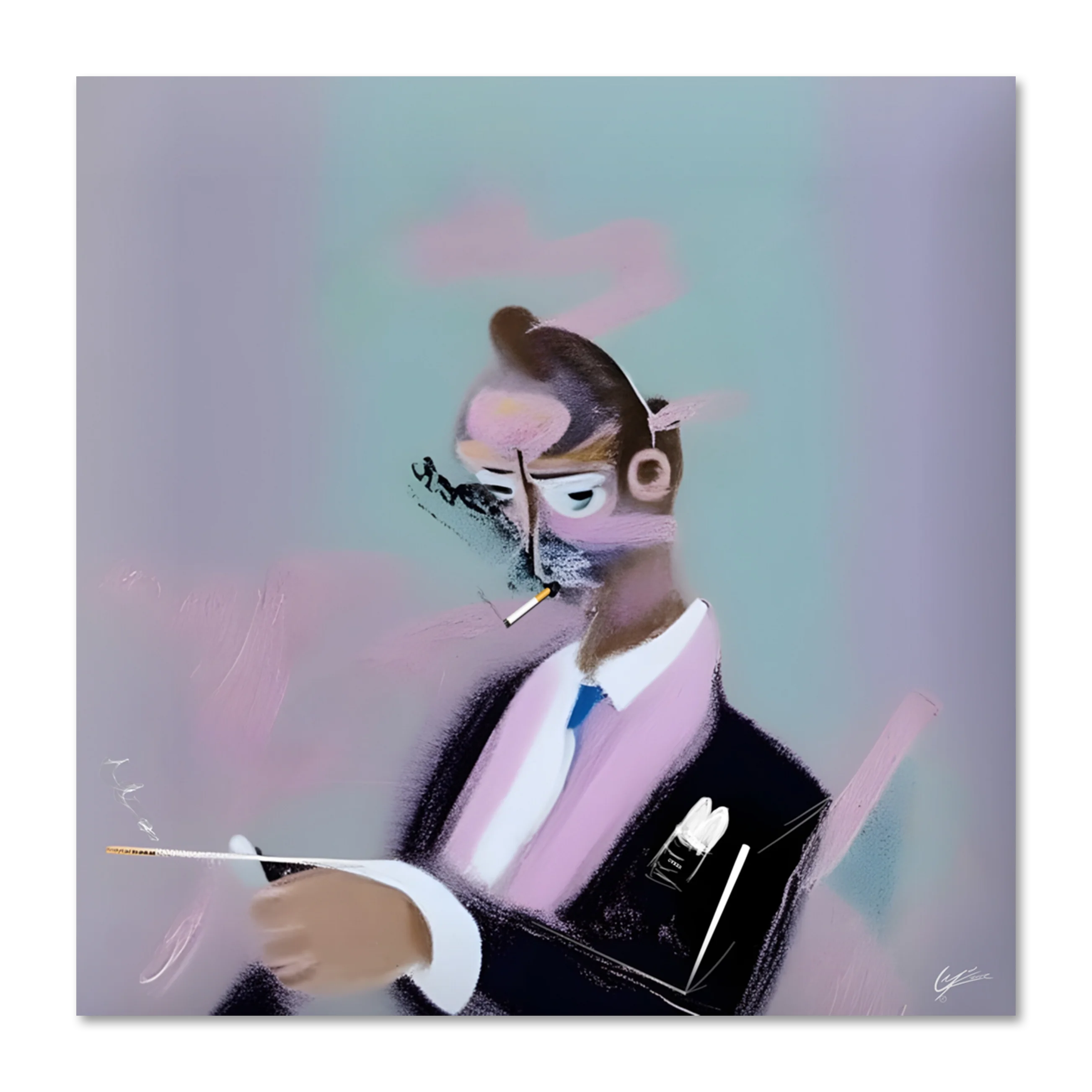 Boring Vine since 1988 1 — artwork pack-shot, pop-art portrait print