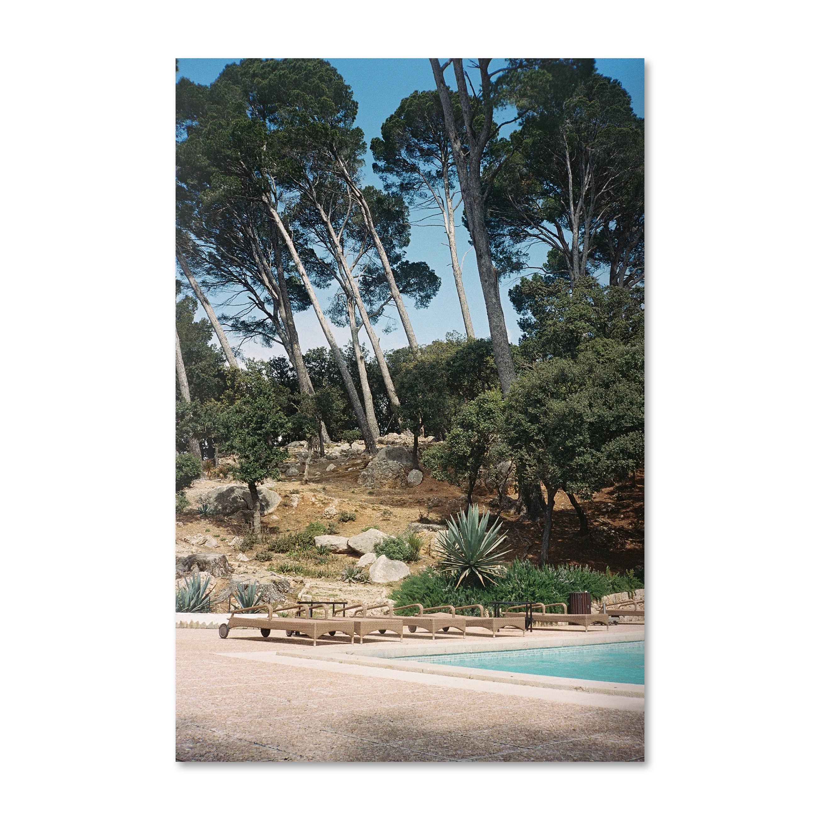 Piscina — Mediterranean coastal photography wall art print on frameless Alu-Dibond